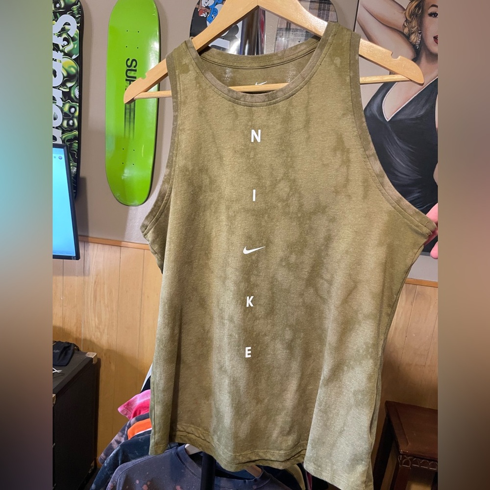 Women’s Nike Halter tank top custom bleach splatter design